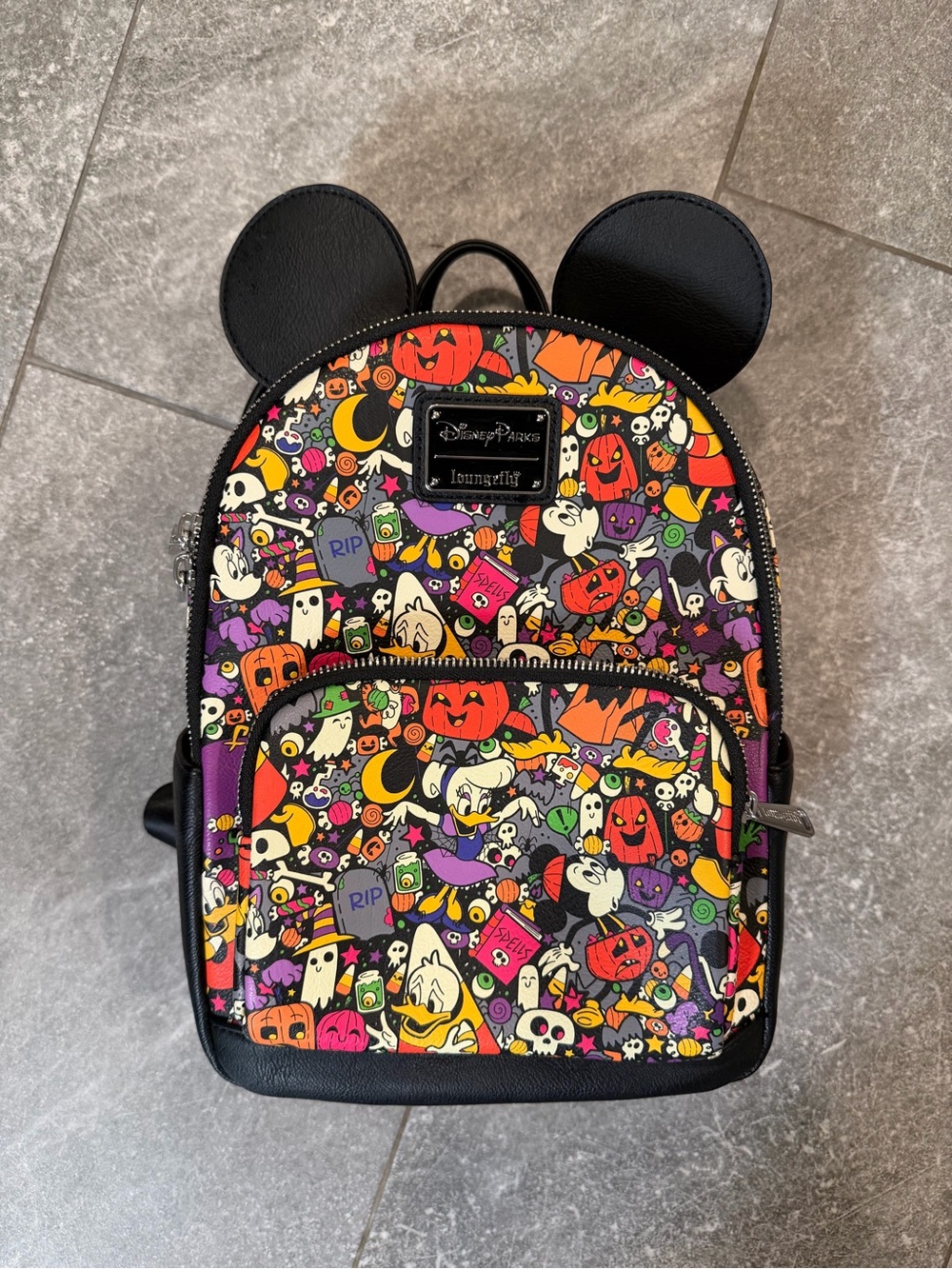 Disney Parks X Loungefly Halloween Character Mini Backpack - Black Multi